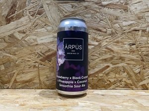 Arpus Brewing Co // Strawberry X Blackcurrent X Pineapple X Coconut Smoothie Sour Ale // 4.5% // 440ml