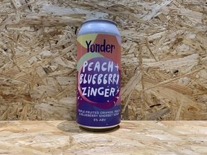 Yonder Brewing & Blending // Peach & Blueberry Zinger // 5.0% // 440ml